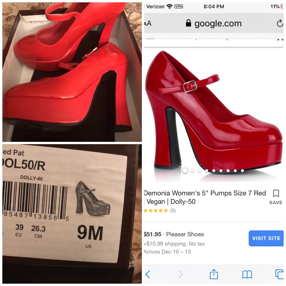 Demonia - Paten leather Mary Janes